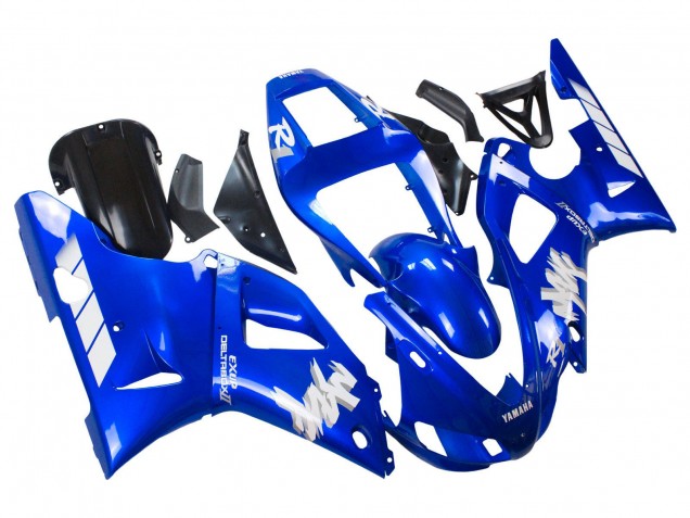 Carénages Moto Yamaha YZF 1000 R1 1998-1999 - Bleu Blanc