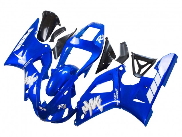 Carénages Moto Yamaha YZF 1000 R1 1998-1999 - Bleu Blanc