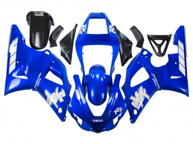 Carénages Moto Yamaha YZF 1000 R1 1998-1999 - Bleu Blanc Vendre
