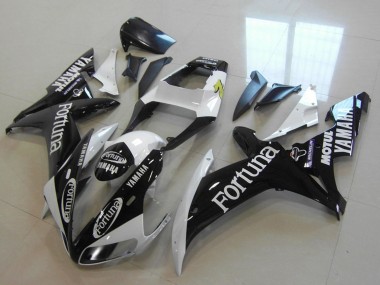 Carénages Moto Yamaha YZF R1 2002-2003 - Blanc Noir Brillant Fortuna Motul Vendre