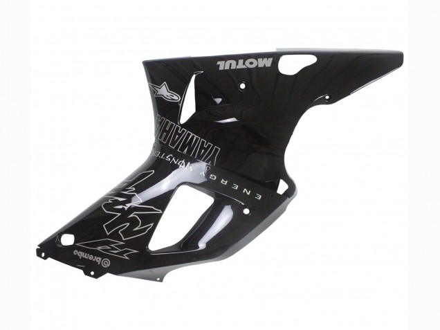 Carénages Moto Yamaha YZF 1000 R1 2000-2001 - Noir Brillant Blanc Monstre Motul