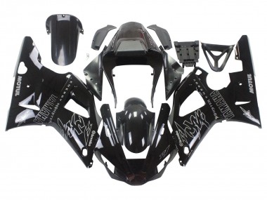Carénages Moto Yamaha YZF 1000 R1 2000-2001 - Noir Brillant Blanc Monstre Motul Vendre