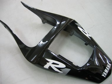 Carénages Moto Yamaha YZF 1000 R1 2000-2001 - Noir Brillant Blanc Décalque Vendre