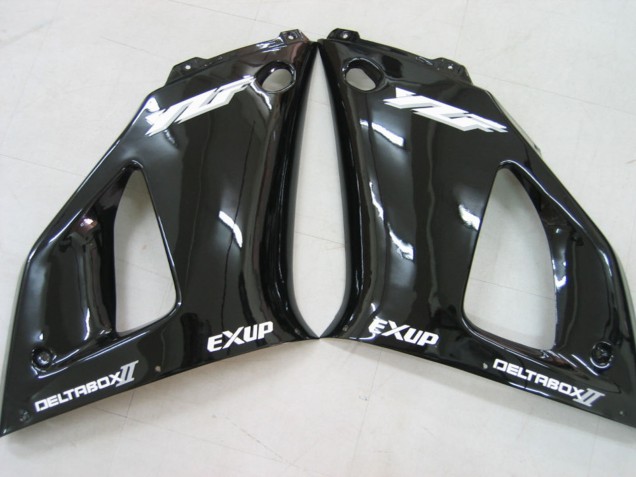 Carénages Moto Yamaha YZF 1000 R1 2000-2001 - Noir Brillant Blanc Décalque