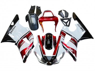 Carénage Moto Yamaha YZF 1000 R1 2000-2001 - Rouge Blanc Noir Brillant Vendre