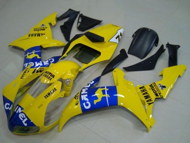 Carénages Moto Yamaha YZF R1 2002-2003 - Jaune Bleu Chameau Motul Vendre