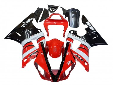 Carénages Moto Yamaha YZF 1000 R1 2000-2001 - Rouge Blanc Noir Brillant Vendre