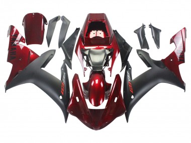 Kits Carénage Moto Yamaha YZF 1000 R1 2002-2003 - Rouge Noir Mat Vendre