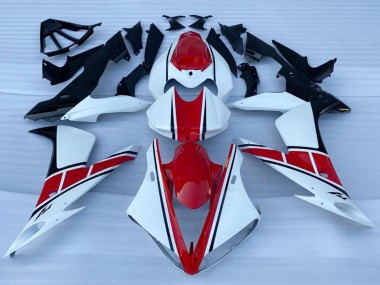 Carénages Moto Yamaha YZF 1000 R1 2002-2003 - Blanc Rouge Noir Vendre