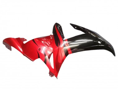 Carénages Moto Yamaha YZF 1000 R1 2002-2003 - Noir Brillant Rouge Flamme Vendre