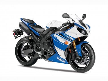 Carénages Moto Yamaha YZF 1000 R1 2007-2008 - Blanc Bleu Clair Vendre