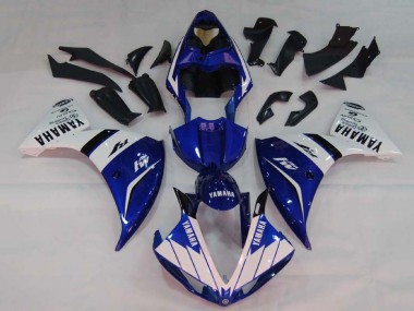 Carénages Moto Yamaha YZF 1000 R1 2009-2011 - Blanc Bleu Noir M1 Vendre