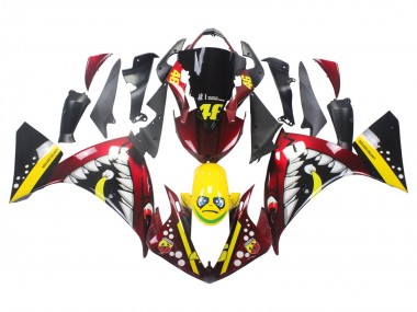 Carénages Moto Yamaha YZF 1000 R1 2009-2011 - Rouge Jaune Noir Requin 46 Vendre