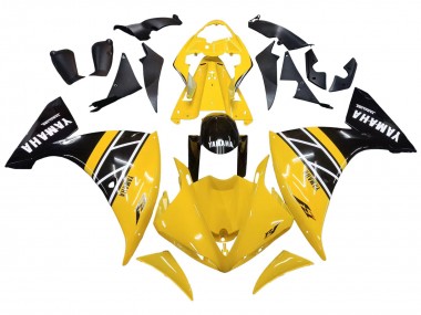 Kits Carénage Moto Yamaha YZF 1000 R1 2009-2011 - Jaune Blanc Noir Bande Vendre
