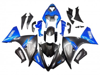 Carénages Moto Yamaha YZF 1000 R1 2012-2014 - Bleu Noir Brillant Vendre