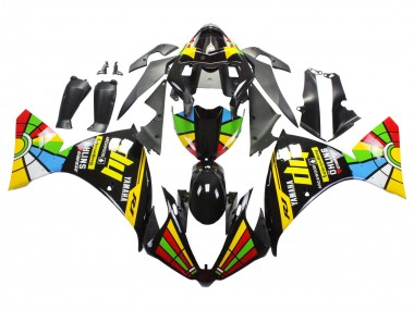 Carénages Moto Yamaha YZF 1000 R1 2012-2014 - Noir Brillant Jaune Vert Bleu Rouge Roue Chromatique Vendre