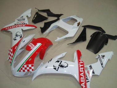 Carénages Moto Yamaha YZF R1 2002-2003 - Blanc Rouge Vert Abarth Motul Michelin Vendre