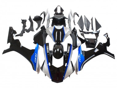 Carénages Moto Yamaha YZF 1000 R1 2015-2019 - Argent Bleu Noir Brillant Vendre