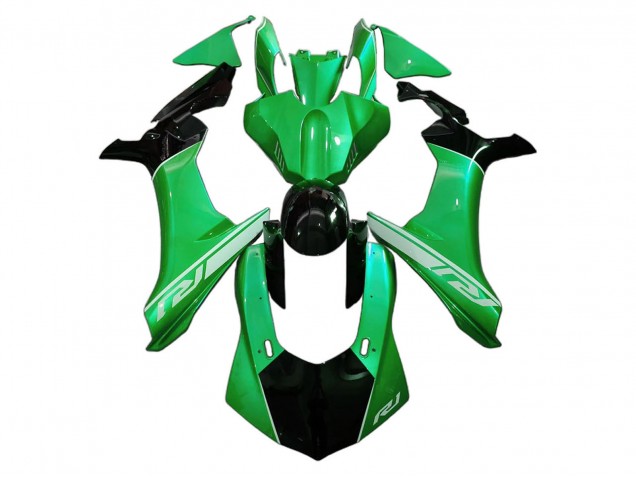Carénages Moto Yamaha YZF 1000 R1 2020-2025 - Vert Noir Brillant