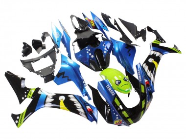 Carénages Moto Yamaha YZF 1000 R1 2020-2025 - Bleu Vert Noir Requin Vendre