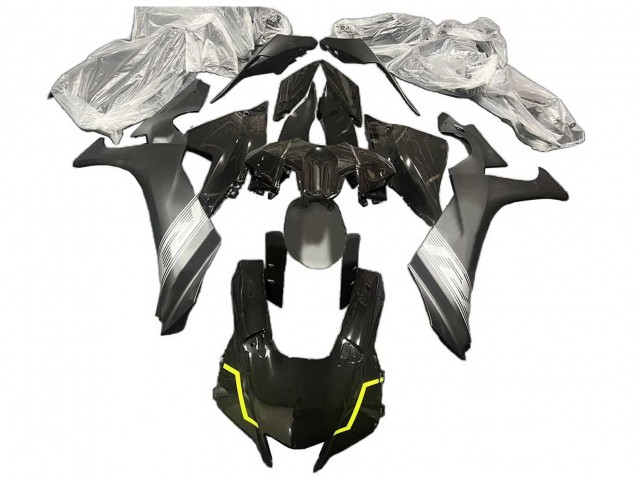 Carénages Moto Yamaha YZF 1000 R1 2020-2025 - Argent Noir Brillant Jaune
