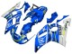 Carénages Moto Yamaha YZF 600 R6 1998-2002 - Blanc Bleu Jaune Néon Fiat Motul Michelin