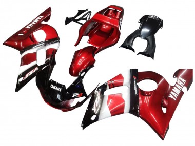 Carénages Moto Yamaha YZF 600 R6 1998-2002 - Rouge Blanc Noir Brillant Vendre