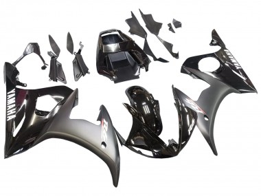 Carénages Moto Yamaha YZF R6 2003-2004 - Noir Brillant Noir Mat Blanc Décalque Vendre