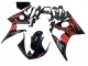 Carénage Moto Yamaha YZF R6S 2006-2009 - Noir Brillant Rouge