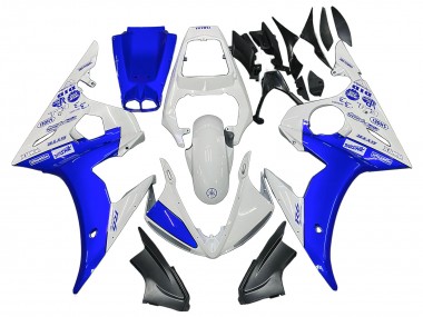 Carénages Moto Yamaha YZF R6 2003-2004 - Blanc Bleu GYTR Vendre