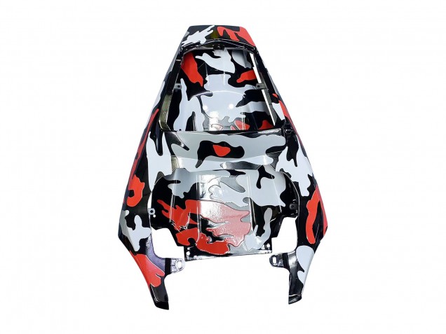 Carénages Moto Yamaha YZF R6S 2006-2009 - Noir Rouge Gris Camouflage
