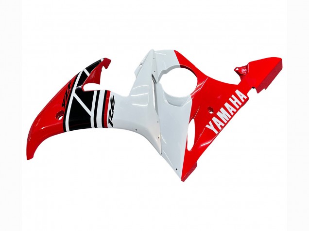 Carénages Moto Yamaha YZF R6S 2006-2009 - Rouge Blanc Noir