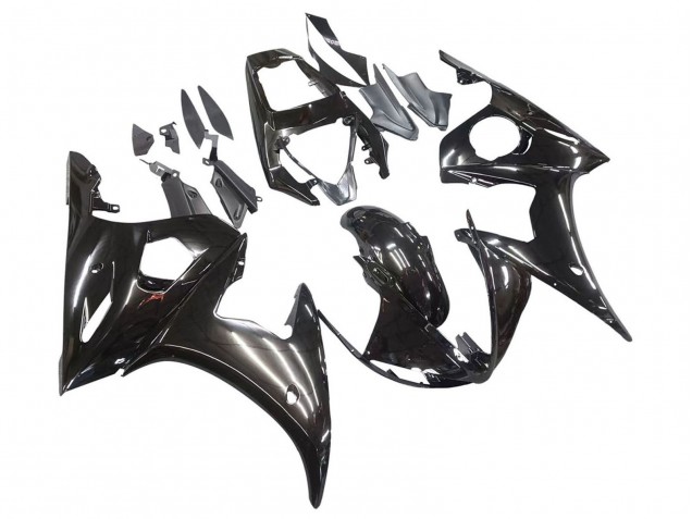 Carénages Moto Yamaha YZF R6 2003-2004 - Noir Brillant