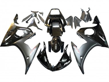 Carénages Moto Yamaha YZF R6 2003-2004 - Noir Brillant Noir Mat Or Caméléon Vendre
