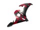 Carénages Moto Yamaha YZF 600 R6 2005 - Noir Mat Rouge Geometric