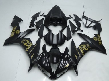 Carénages Moto Yamaha YZF R1 2004-2006 - Noir Mat Or Vendre