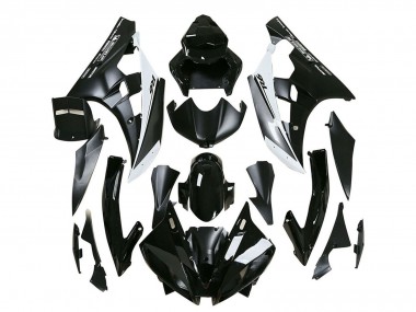 Carénages Moto Yamaha YZF 600 R6 2006-2007 - Noir Brillant Noir Mat Blanc Motul Michelin Vendre