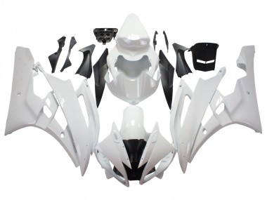 Carénages Moto Yamaha YZF 600 R6 2006-2007 - Blanc Vendre