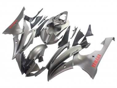 Carénages Moto Yamaha YZF 600 R6 2008-2016 - Gris Mat Rouge Décalque Vendre