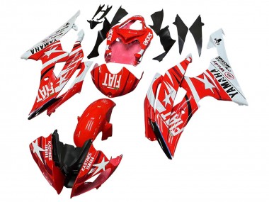 Carénages Moto Yamaha YZF 600 R6 2008-2016 - Blanc Rouge Noir Fiat Acer Vendre