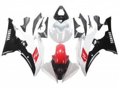 Carénages Moto Yamaha YZF 600 R6 2008-2016 - Blanc Rouge Noir Brillant Vendre