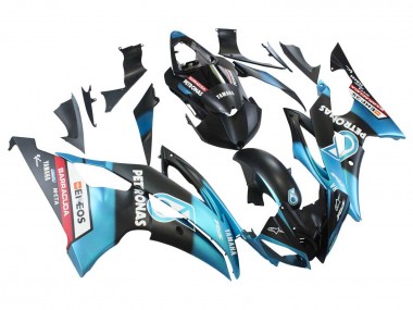 Carénages Moto Yamaha YZF 600 R6 2008-2016 - Bleu Clair Noir Mat Petronas ENEOS Vendre