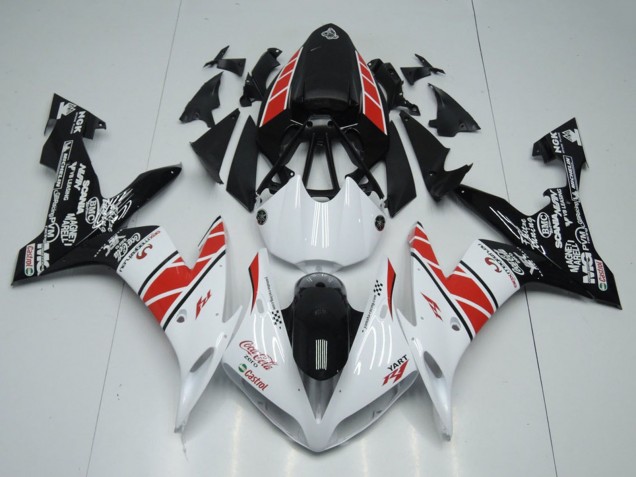 Carénages Moto Yamaha YZF R1 2004-2006 - Blanc Rouge Noir Castrol