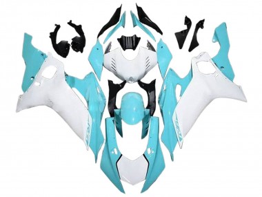 Carénages Moto Yamaha YZF 600 R6 2017-2023 - Blanc Bleu Clair Vendre