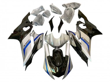 Carénages Moto Yamaha YZF 600 R6 2017-2023 - Argent Bleu Noir Vendre
