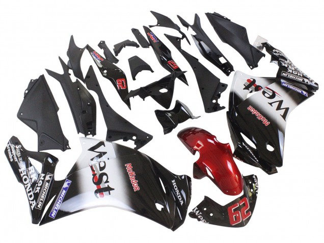 Carénages Moto Honda CBR250RR 2011-2015 - Noir Brillant Blanc West Rouge HRC 62