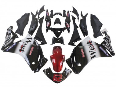 Carénages Moto Honda CBR250RR 2011-2015 - Noir Brillant Blanc West Rouge HRC 62 Vendre
