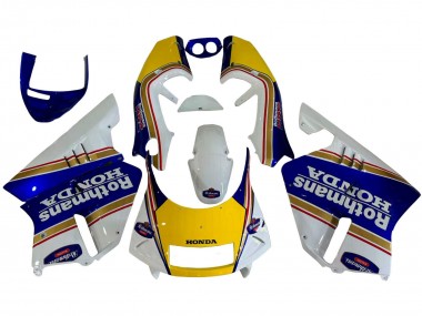 Carénages Moto Honda NSR250 1994-1996 - Blanc Bleu Jaune Or Rothmans Vendre