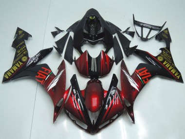 Carénages Moto Yamaha YZF R1 2007-2008 - Rouge Marron Noir Fiat Vendre