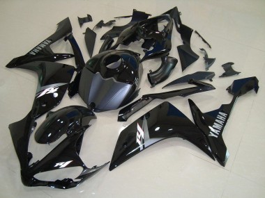 Carénages Moto Yamaha YZF R1 2007-2008 - Noir Brillant Noir Mat Blanc Décalque Vendre